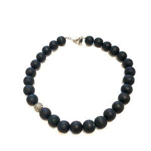 Beautiful black choker like necklace with stones